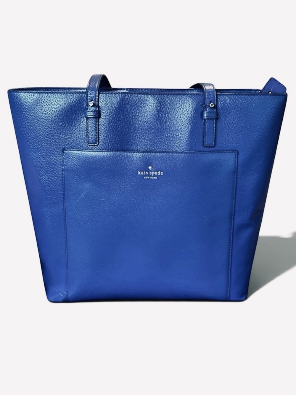 kate spade Royal Blue Leather Tote Bag
